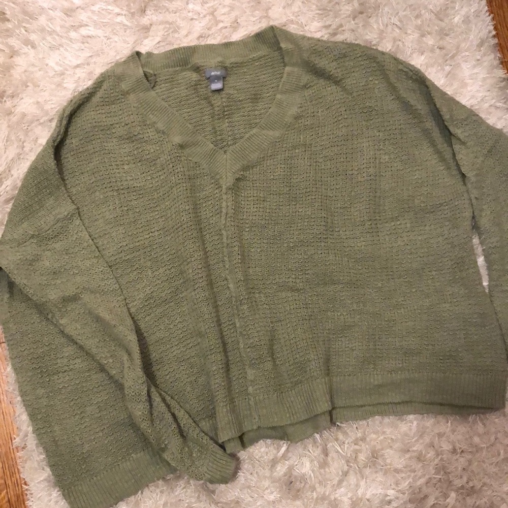 Aerie green sweater